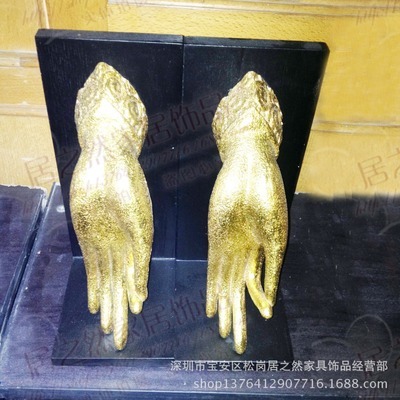 佛手书靠书挡书立 禅意书房的新宠，树脂彩绘工艺品批发指南